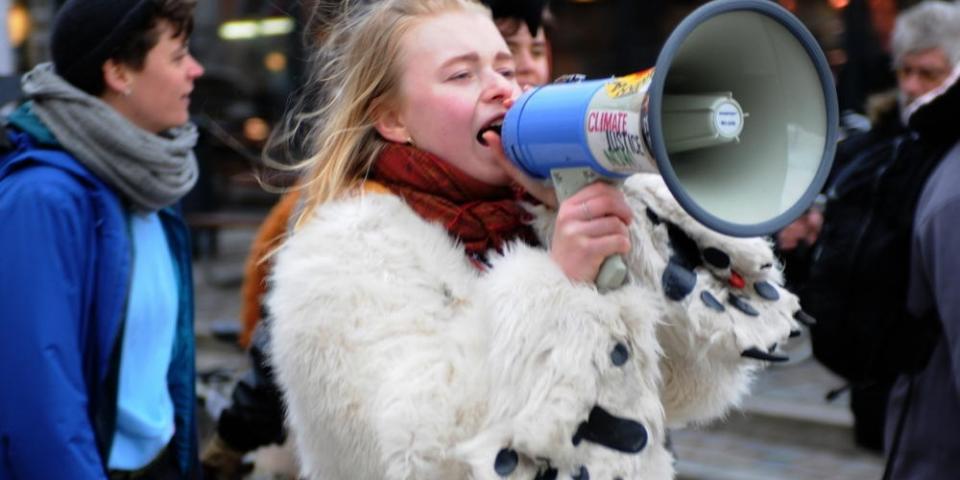 Foto: Jacob Sørensen. Billedet er taget i forbindelse med dyrenes optog, der var en del af NOAHs 50 års jubilæumsfestival klimavalg