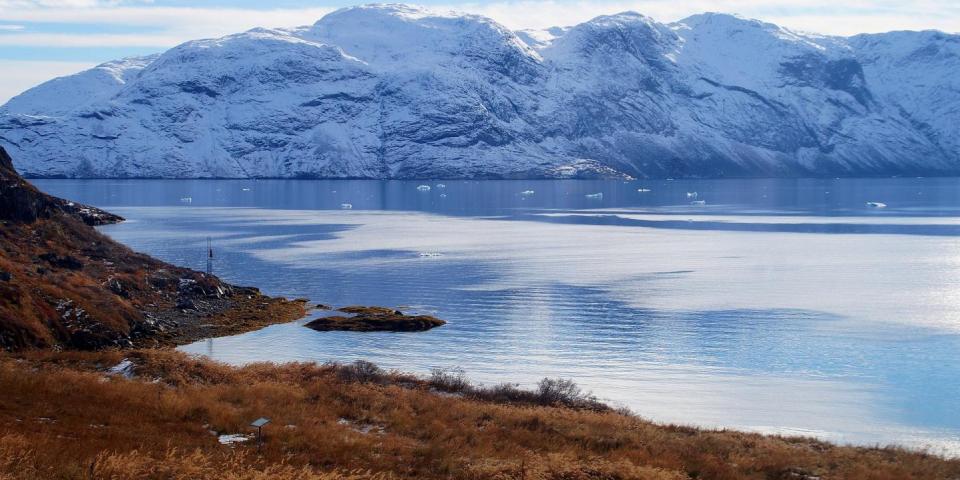 Site in Narsaq where remains have been found from the beginning of Norse settlement Site in Narsaq where remains have been found from the beginning of Norse settlement in Greenland