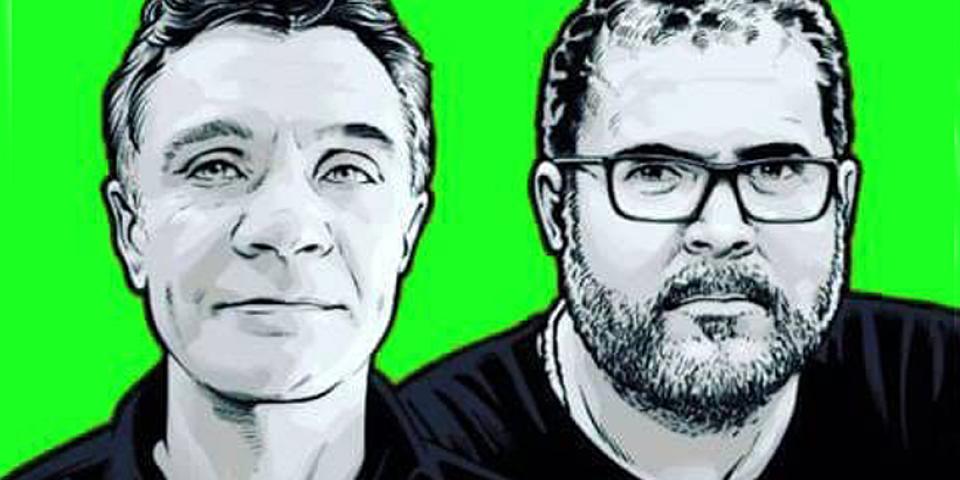 Portræt af Bruno Pereira og Dom Philipis. Bruno Pereira og Dom Philipis