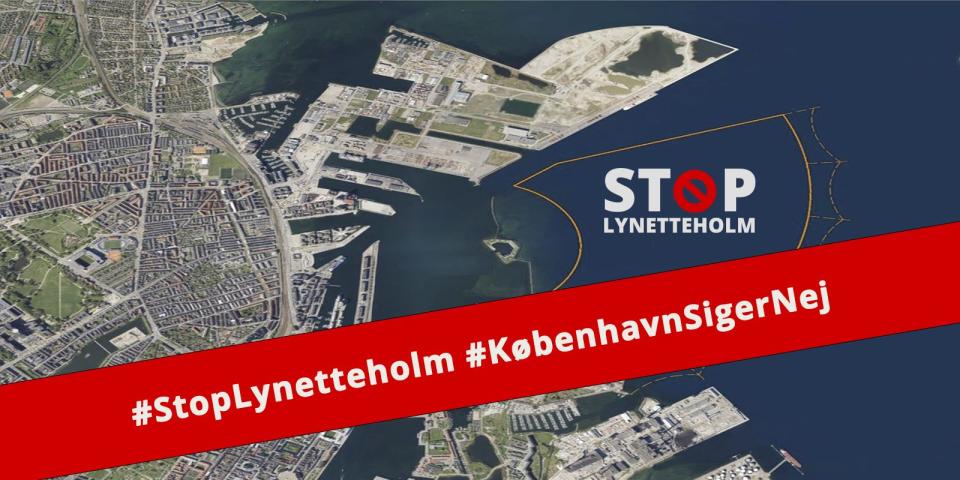 Grafik: Stop Lynetteholm Stop Lynetteholm