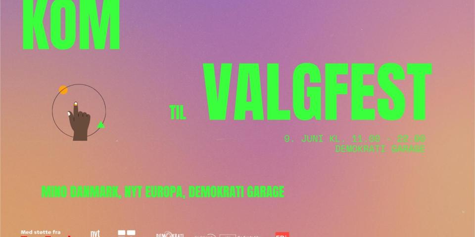 *NOAHs deltagelse desværre afslyst - Valgfest i Demokrati Garagen Event cover