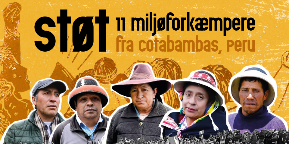 Grafik by Frederikke Becher Fotos af de 11 miljøforkæmpere fra Cotabambas, Peru